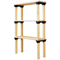 2x4 Basics Shelf Link 6-Pack, Black (Lumber Not Included)