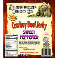 4oz Cowboy Cut Sweet Peppered Beef Jerky