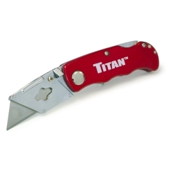 Titan 11015 Titan Red Folding Pocket Utility Knife