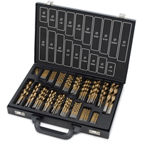 Titan Tools 170-Piece Titanium Coated Drill Bit Set