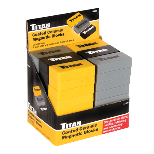 TitanÂ® Coated Ceramic Magnetic Blocks 48 PC