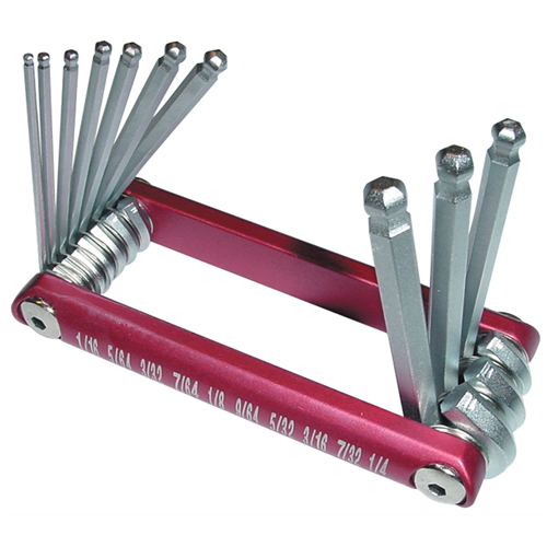 Titan 12700 10 Piece Ball Hex Key Set - SAE