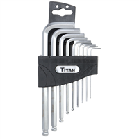 Titan 12735 Titan 9-Piece SAE Detent Ball Hax Key Sey