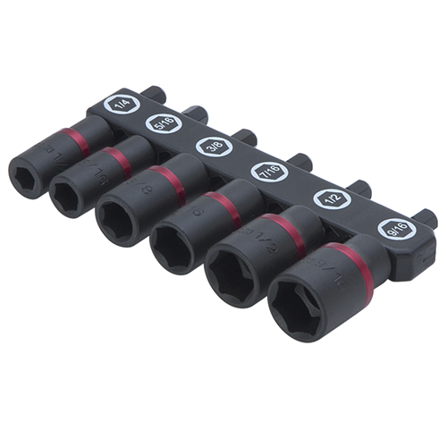 TitanÂ® 6-Piece SAE Power Nut Driver Set