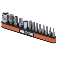 TitanÂ® 13-Piece 5 Point Tamper Resistant Star Bits Set