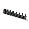 TitanÂ® 9-Piece 3/8 in. Drive Stubby Triple Square Hex Bit Socket Set