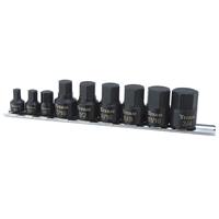 Titan 16140 Titan 9-Piece 1/4 in. Drive Stubby Fractional SAE Hex Bit Socket Set