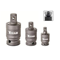 Titan 16151 3Pc Locking Impact Universal Joint Set