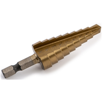 Titanium Step Drill Bit - 1/4" - 3/4 - Power Tool Accessories