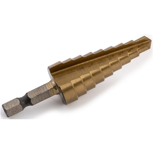 Titanium Step Drill Bit - 1/4" - 3/4 - Power Tool Accessories