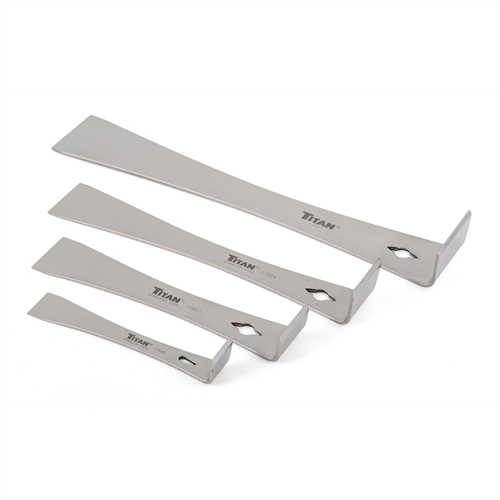 TitanÂ® 4-Piece Stainless Steel Pry Bar Set