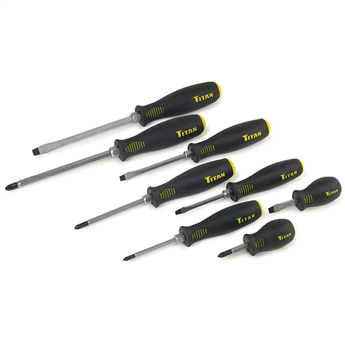 Titan 17208 8 Piece Screwdriver Set - Buy Tools & Equipment Online