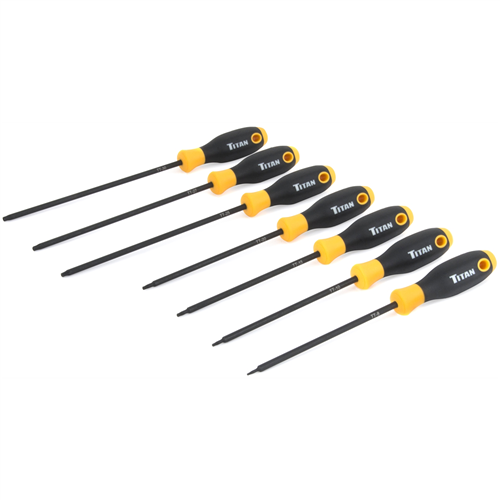 TitanÂ® 7-PieceTamper Resistant Star Screwdriver Set