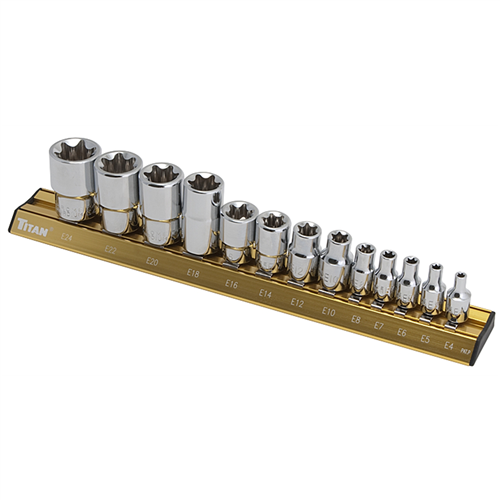 Titan 17403 Titan 13-Piece E-Star Socket Set