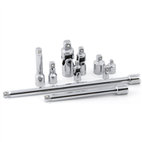 TitanÂ® 10-Piece Chrome Universals, Extensions, Reducers and Adapter Accessory Set