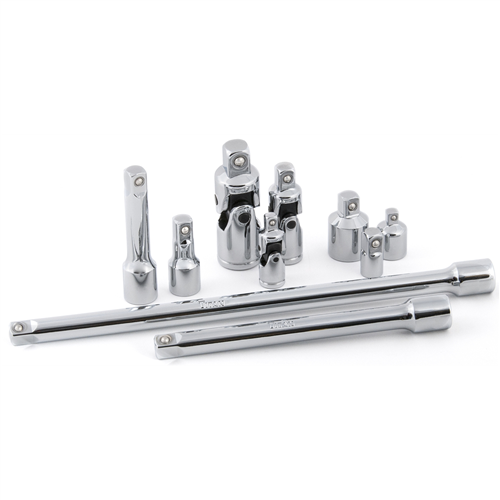 TitanÂ® 10-Piece Chrome Universals, Extensions, Reducers and Adapter Accessory Set