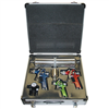 4 Piece HVLP Color-Coded Triple Set-Up Spray Gun Kit with Case