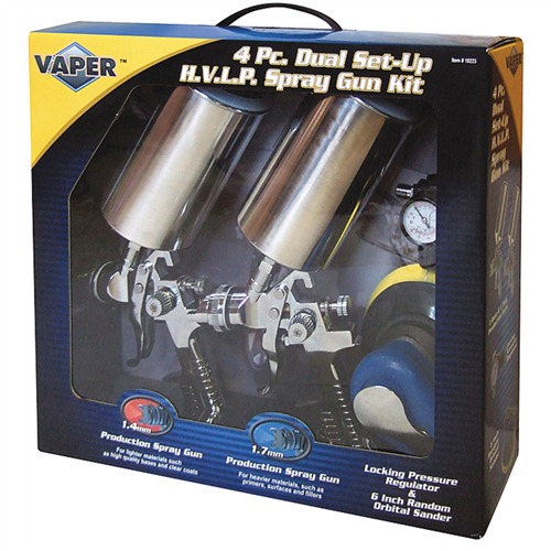 TitanÂ® 4-Piece HVLP Dual Set-Up Spray Gun Kit