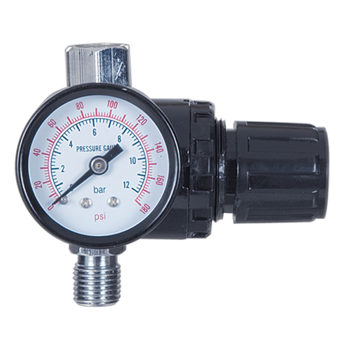 1/4" Locking Pressure Regulator with Gauge