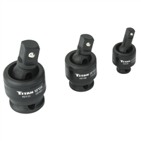 TitanÂ® 3-Piece Impact Socket Universal Joint Set