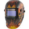 TitanÂ® Solar Powered Auto Darkening Welding Helmet with Flame Design