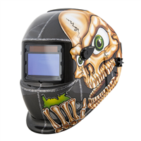 TitanÂ® Auto Darkening Solar Powered Welding Helmet with Skull Graphics