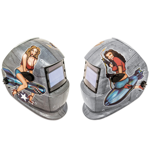 TitanÂ® Solar Powered Auto Darkening Welding Helmet, Pin Up Girls