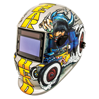 TitanÂ® Solar Powered Auto Dark Welding Helmet - Gear Head