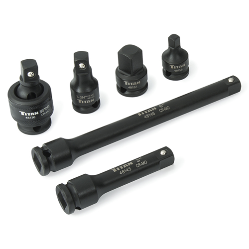 TitanÂ® 6-Piece 3/8 in. Drive Impact Socket Accessory Set