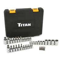 TitanÂ® 43-Piece Master Star Bit Socket Set