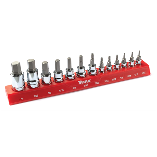 13 pc. SAE HEX Bit Socket Set