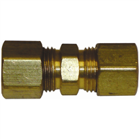 The Main Resource 62-5 5/16" Solderless Compression Union Brass Fitting