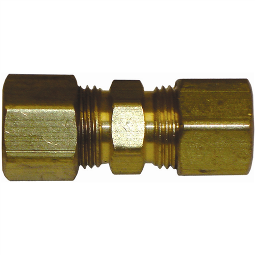 The Main Resource 62-5 5/16" Solderless Compression Union Brass Fitting