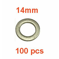 The Main Resource Dp7101S-100 14Mm Alum Dead Soft Oil Drain Plug Gasket X100