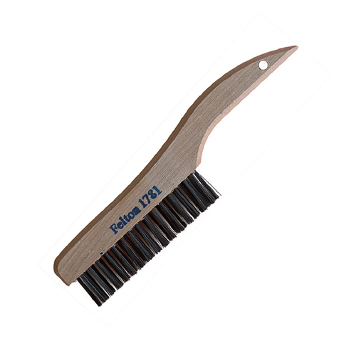 Shoe Handle Curved Carbon Steel Scratch Brush