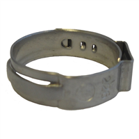 7/8" Open Pinch Hose Clamp .764" - 7/8" (100/Bag)