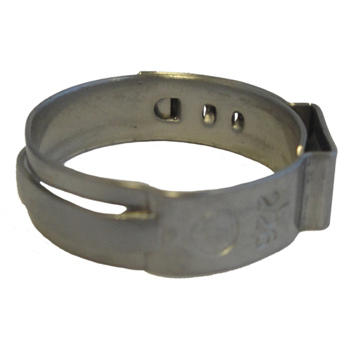 7/8" Open Pinch Hose Clamp .764" - 7/8" (100/Bag)