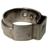 9/16" Open Pinch Hose Clamp (.472" - 9/16") 100/Bag