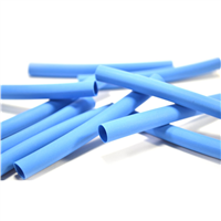 The Main Resource Ht5-50 3" Blue Heat Shrink Tubing Thin Wall - 1/4" 50-Pk