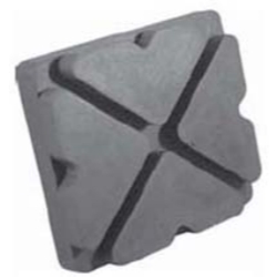 Lift Pads For Western, American Slip On Molded Rubber Pad (4 1/2" x 4" x 1")