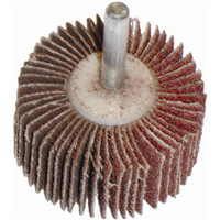 Flap Wheel 2" x 1" x 1/4" - 40 Grit, Abrasive Sandpaper