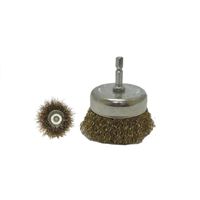 3 in. Wire Cup Brush, 1/4 in. Shaft, 10,000 RPM