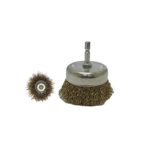 3 in. Wire Cup Brush, 1/4 in. Shaft, 10,000 RPM
