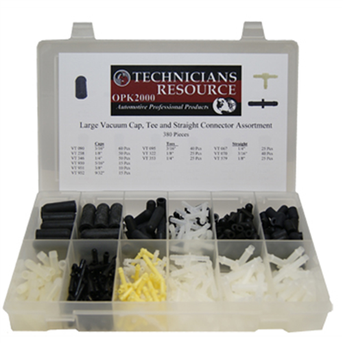Large Vacuum Tee, Cap and Connector Assortment (385-pc)