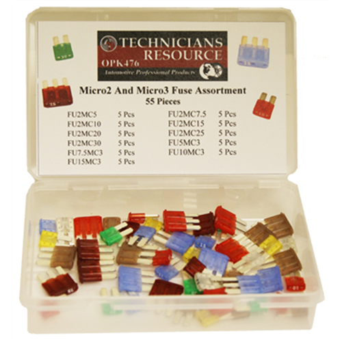Micro2 & Micro3 Fuse Assortment (55-Pc)