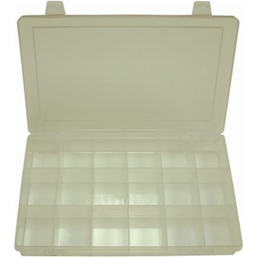 The Main Resource Lp24-Clear Plastic Box - 24 Compartment