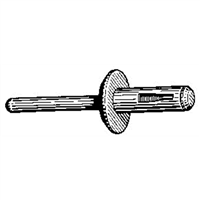 The Main Resource Pr3981-100 Black Nylon Blind Rivet 1/4" (6.3Mm) (Bag 100) Gm # 14063981