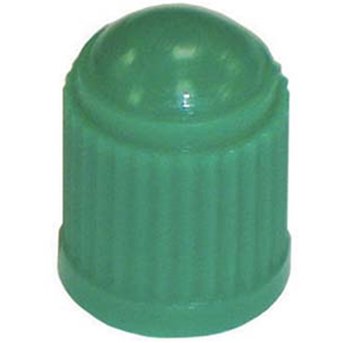 Green Plastic Wheel Tire Cap w/ Seal (100 Per Box)