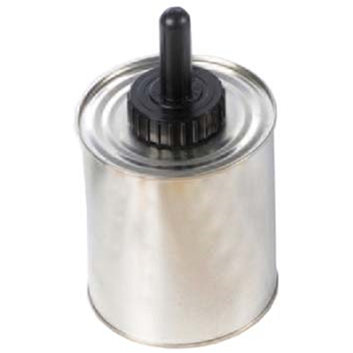 Aluminum Cement Quart Can with Plastic Handle Brush and Lid