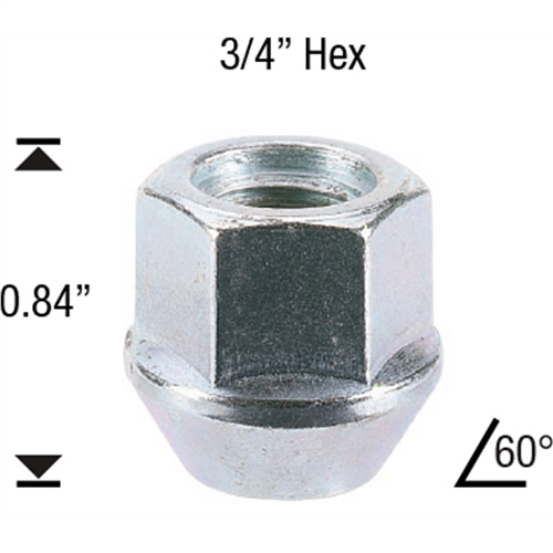 The Main Resource 1307-1sh Open End Bulge 3/4 Heat Treated 12mm X 1.50